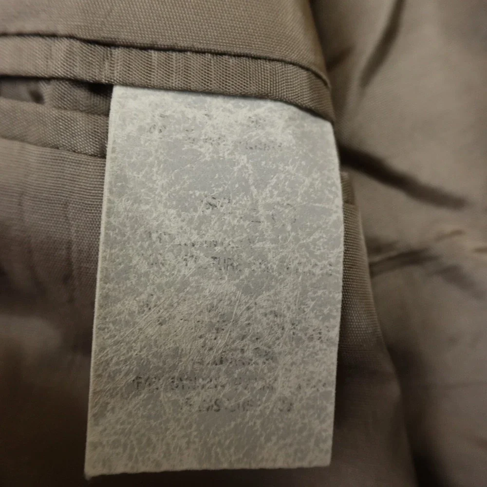 Ralph Lauren Chaps Jacket‎ Mens 44L Brown Beige Button Sports Coat Blazer Suit